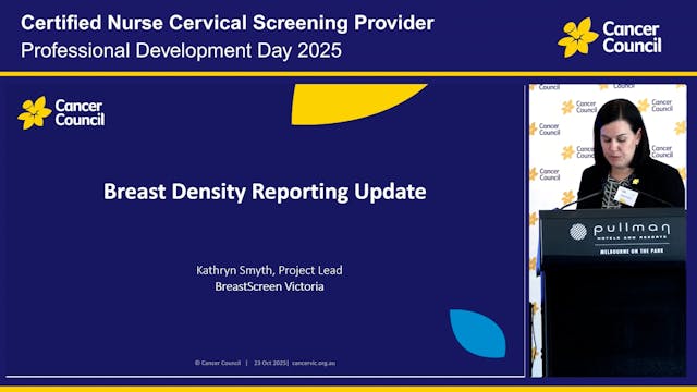 Breast Cancer Update – Breast Density...