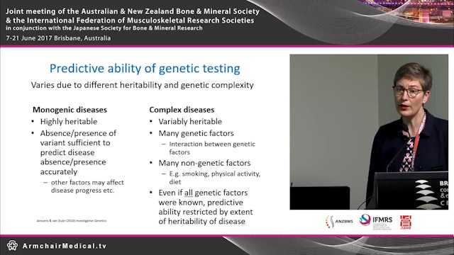 The genetic architecture of osteoporosis and implications for fracture prediction Prof Emma Duncan