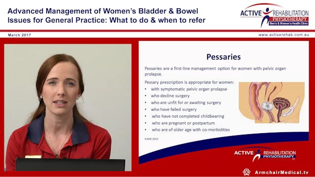 Physiotherapy & Pelvic Organ prolapse...