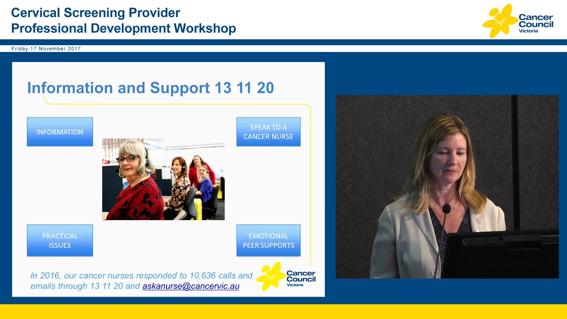 Cancer Council Victoria Clare O'Reilly