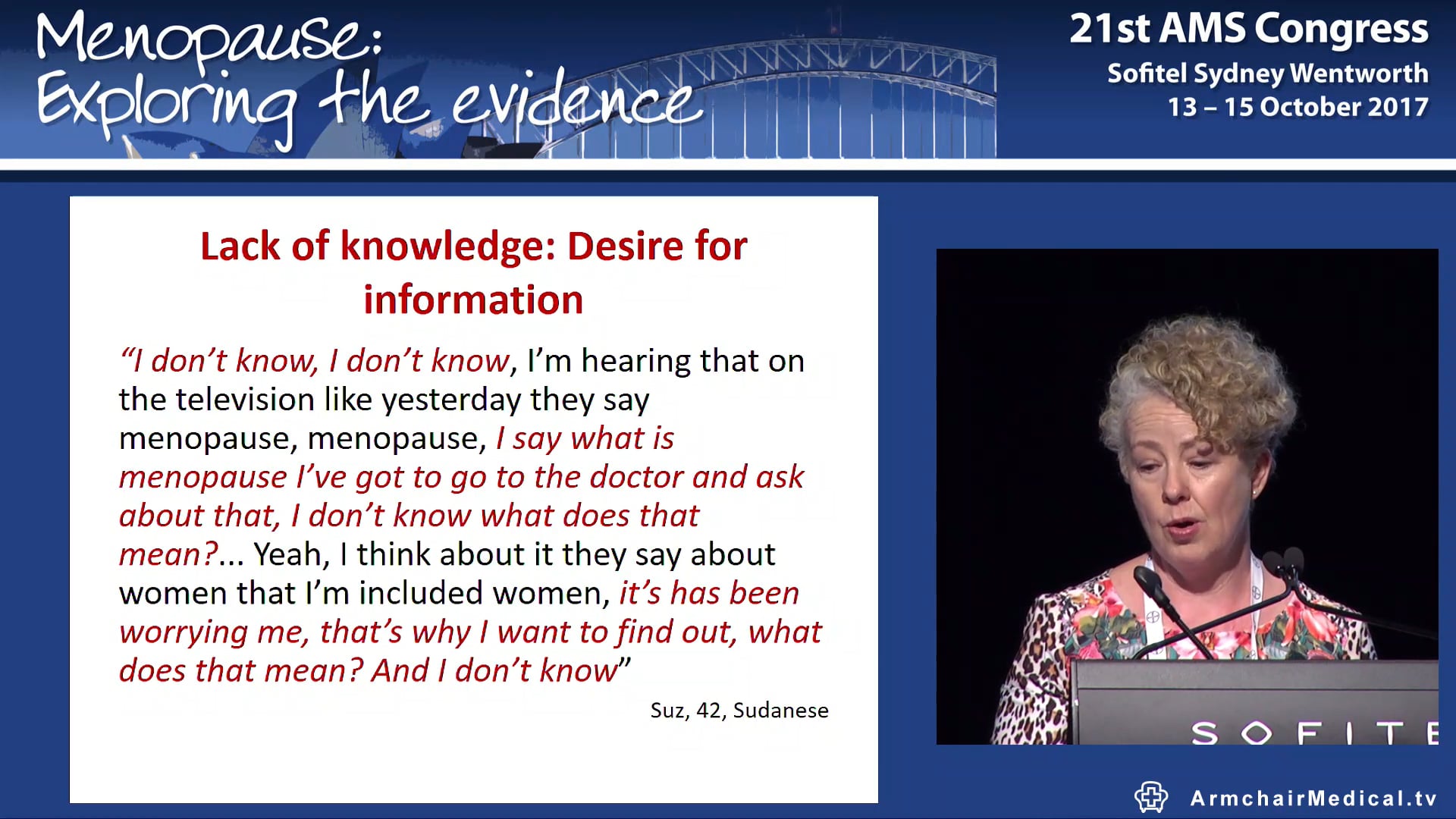 Menopause in multi-cultural Australasia Prof Jane Ussher