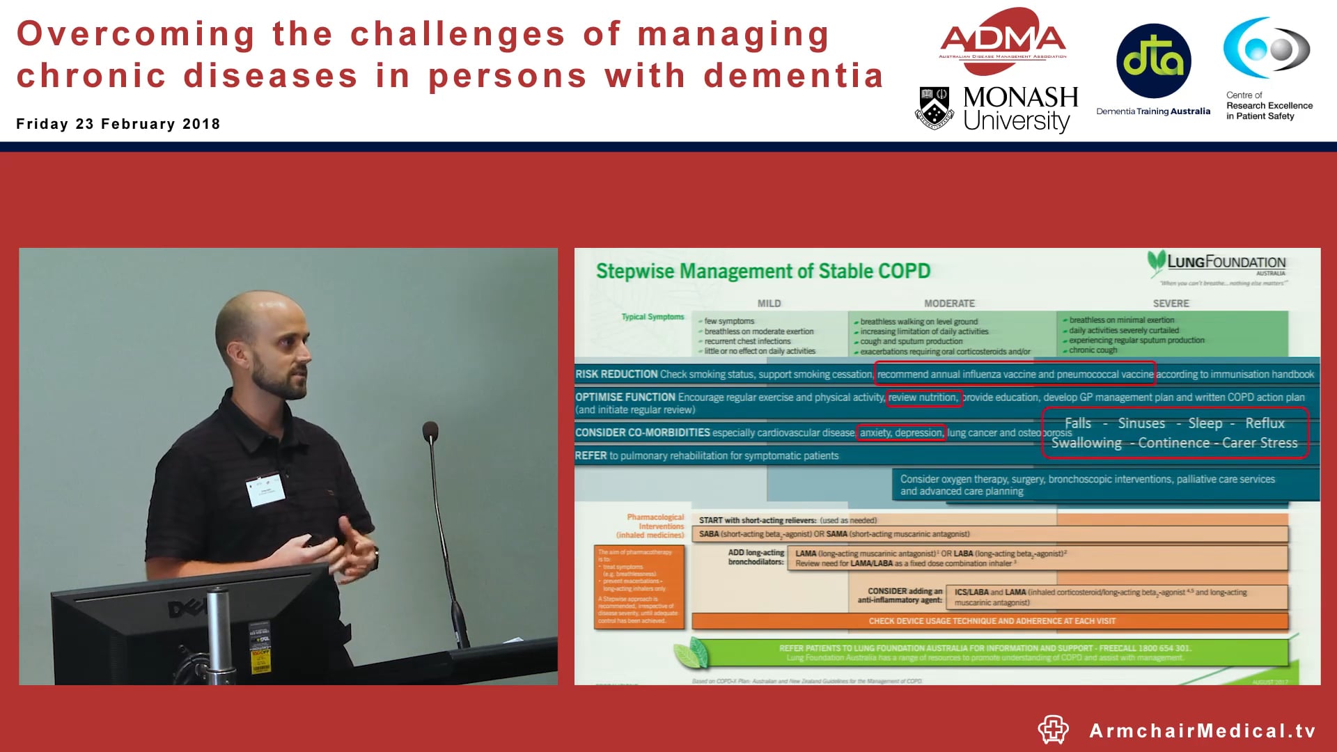 Management of COPD in people with dementia Mr Craig Edlin