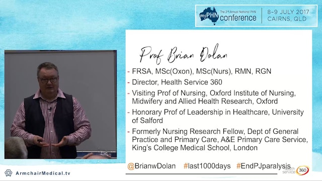 Make patient time the most important currency in healthcare Prof Brian Dolan