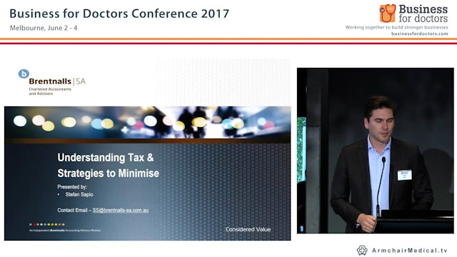 Understanding Tax & Strategies to Minimise Stefan Sapio
