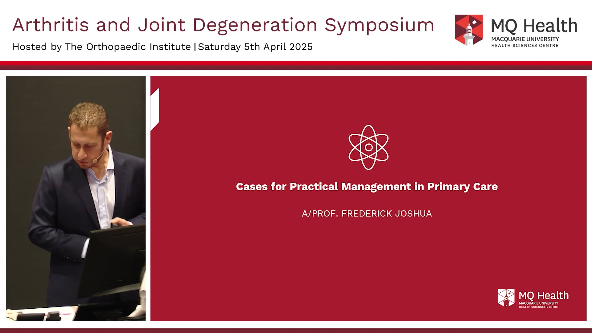 Arthritis Cases for Practical Management in Primary Care AProf. Frederick Joshua