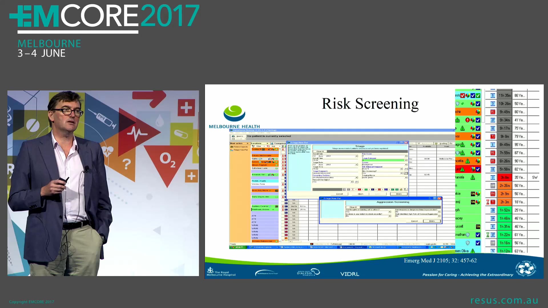Caring for patients who wish to harm you Associate Professor Jonathan Knott ​Director of Research ED RMH