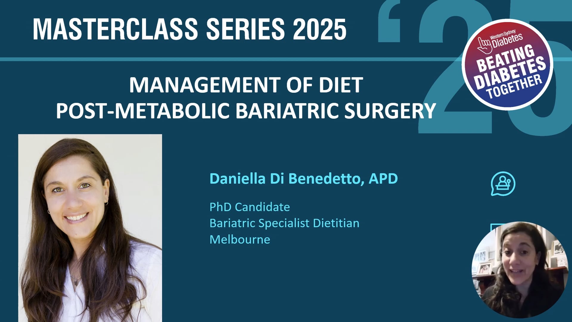 Management of diet post-bariatric surgery Daniella Di-Benedetto