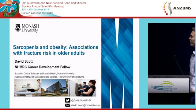 Sarcopenia and obesity associations with fracture risk in older adults David Scott