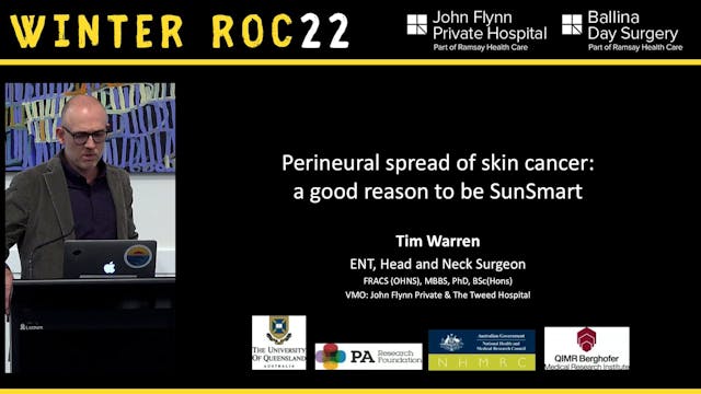 Perineural spread of skin cancer Dr T...