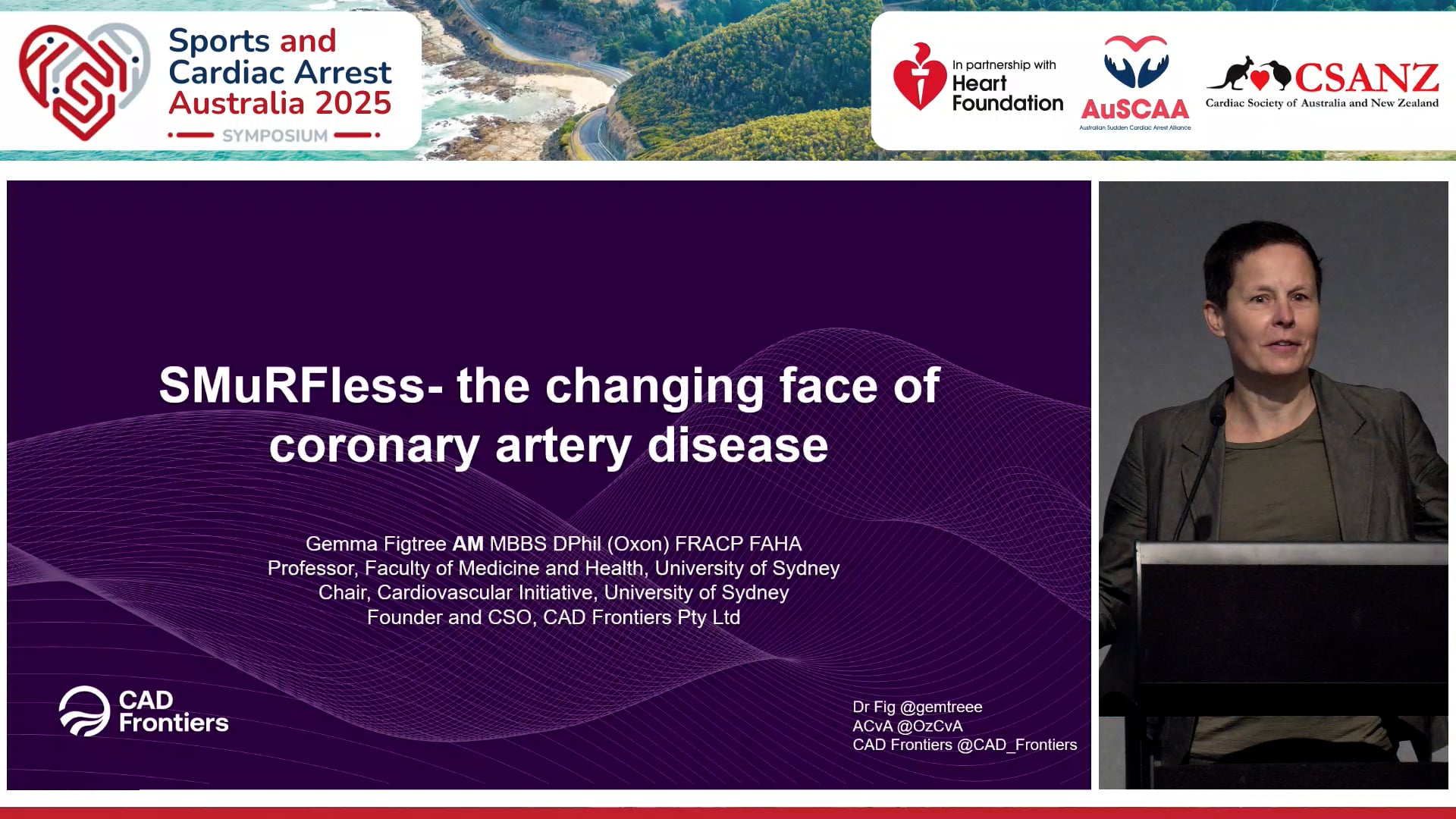 SMURFLess – the changing face of coronary disease Prof Gemma Figtree