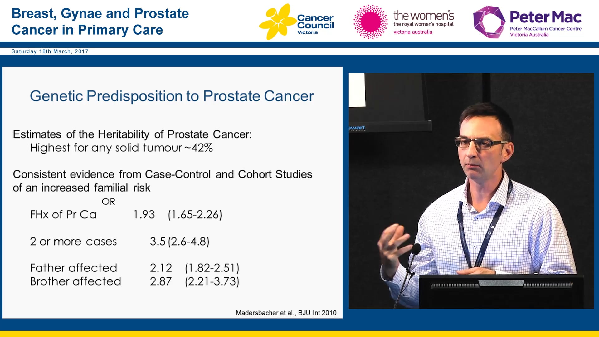 Cancer genetics and risk management Assoc Professor Paul James