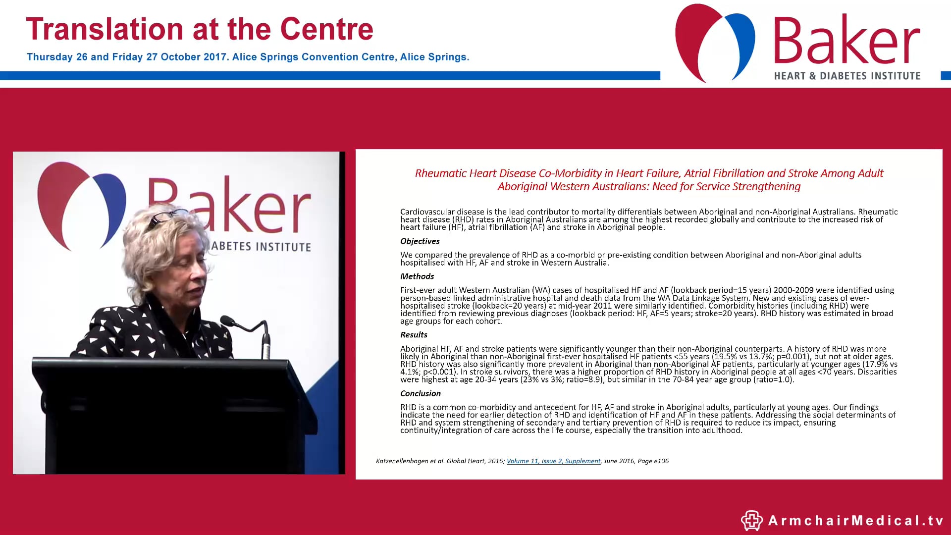 Stroke and CVD risk in Indigenous Australians a health economics approach Prof Robyn McDermott