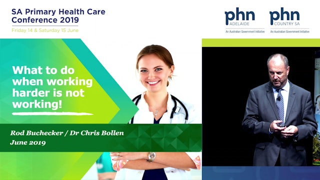 What to do when working harder is not working Rod Buchecker & Dr Chris Bollen