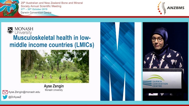 Musculoskeletal health in low-middle income countries Ayse Zengin
