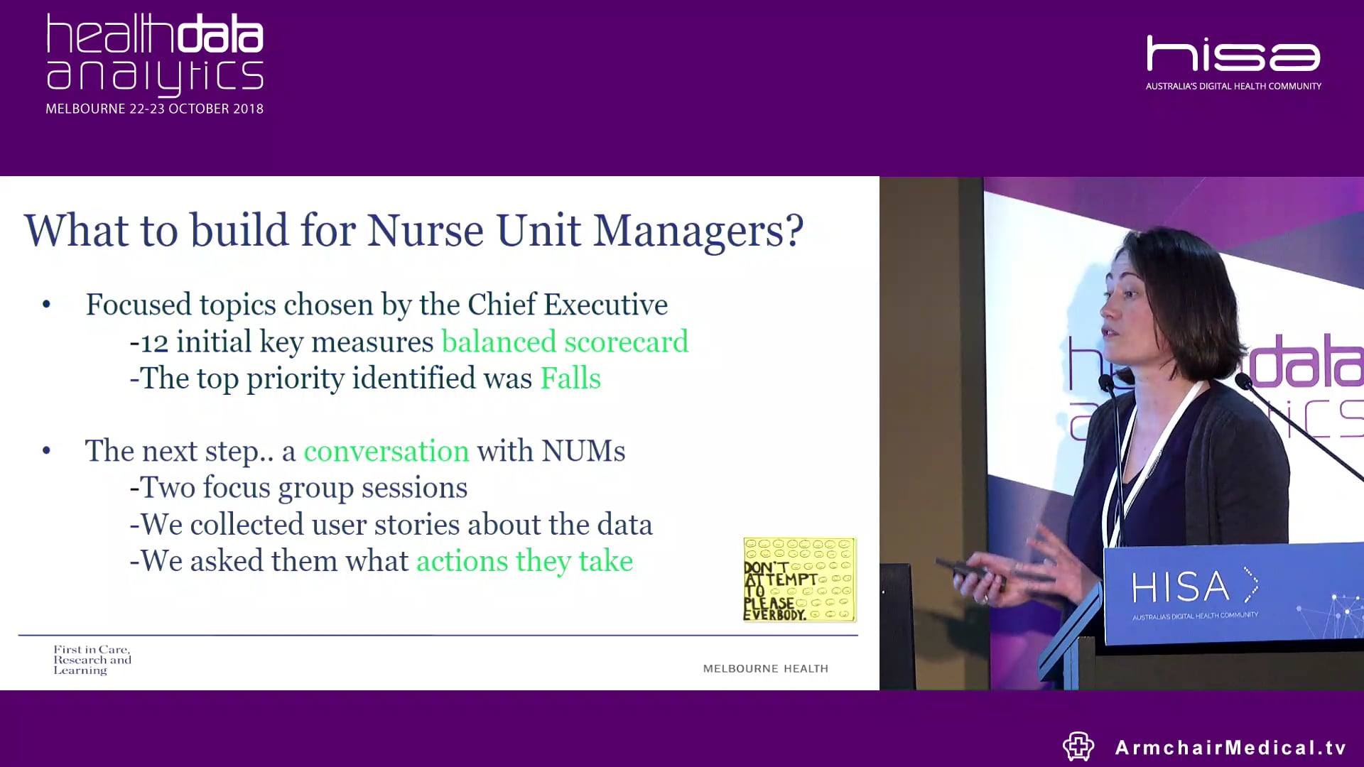 Making data useful in the clinical setting Liz Singleton Director Business Intelligence, Melbourne Health