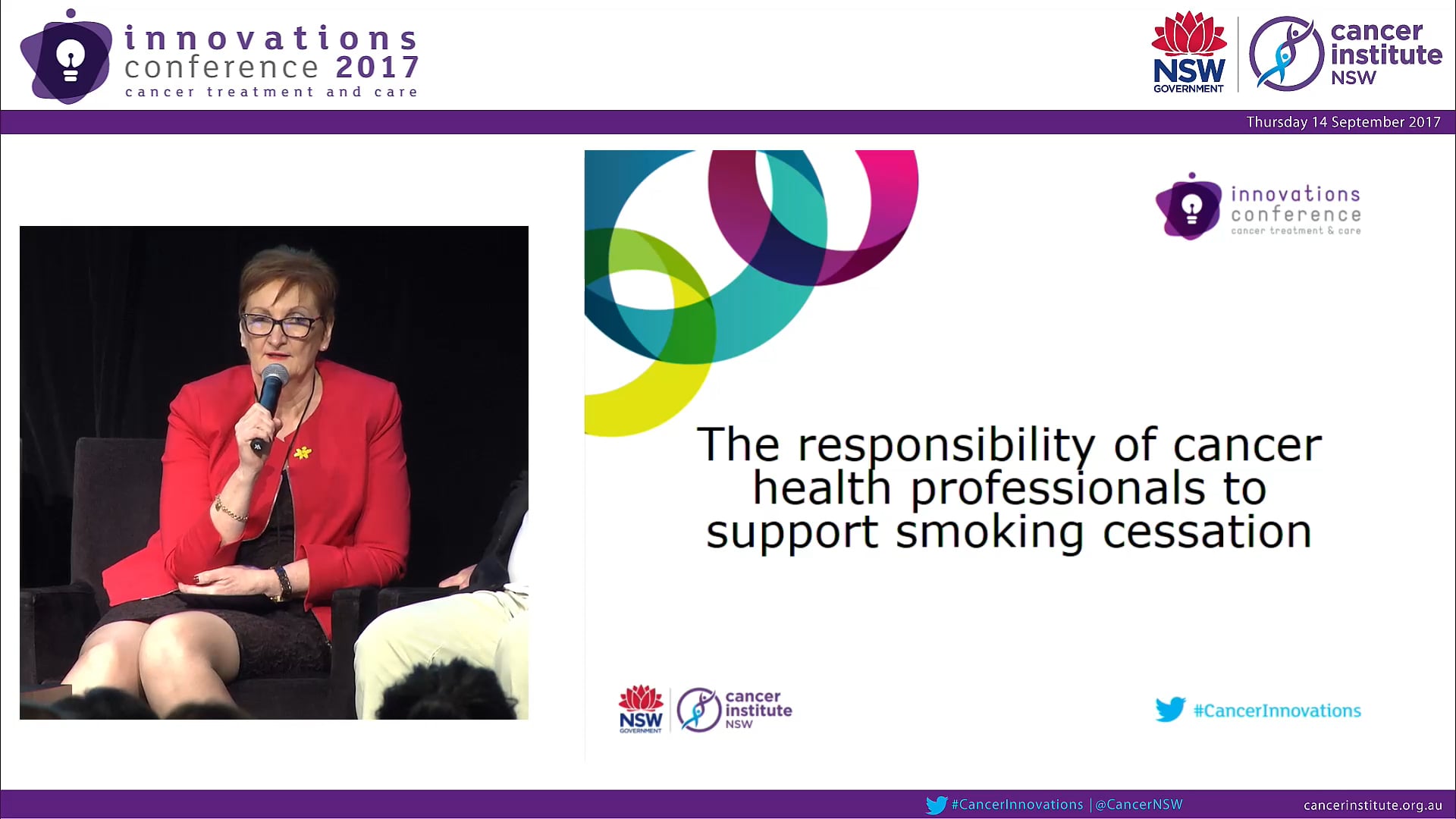 Panel Discussion - The responsibility of cancer health professionals to support smoking cessation