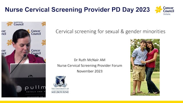 Cervical screening for sexual & gende...