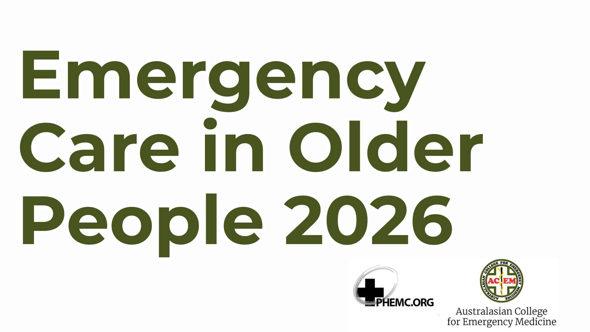 Emergency Care in Older People