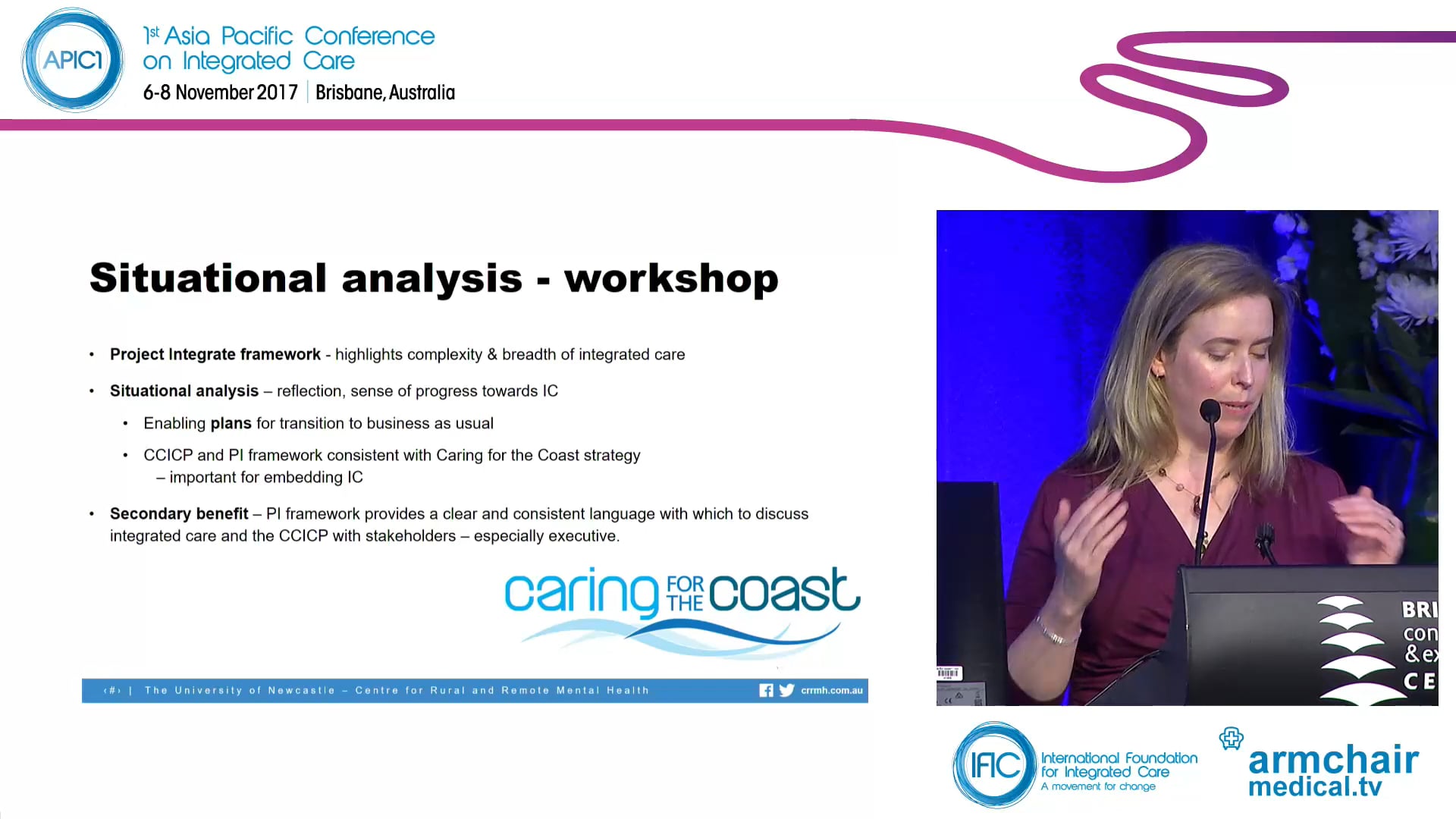 Using project Integrate framework to assess progress towards care integration on the Central Coast NSW H Dalton