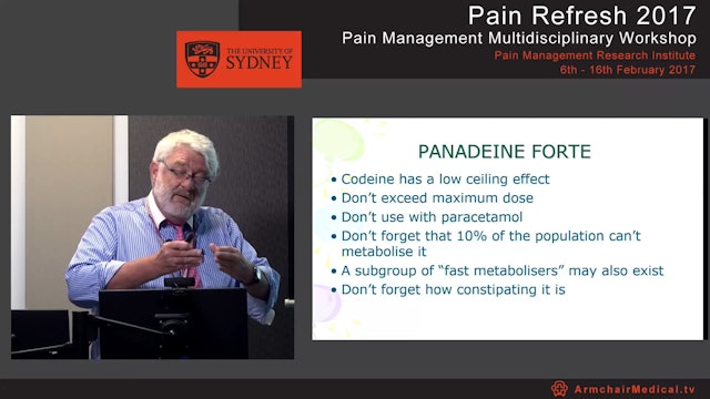 Pharmacology of pain management Paracetamol, Opioids and Tramadol Dr Ross MacPherson