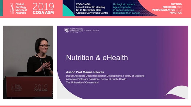 Nutrition and eHealth Assoc Prof Marina Reeves
