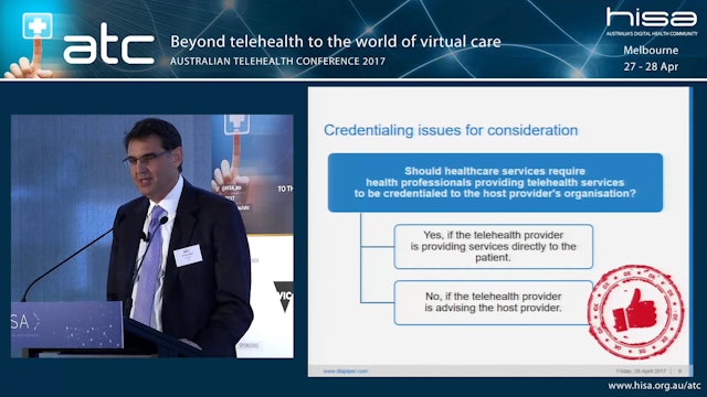 Medico-legal aspects of telehealth moving into virtual care Michael Regos