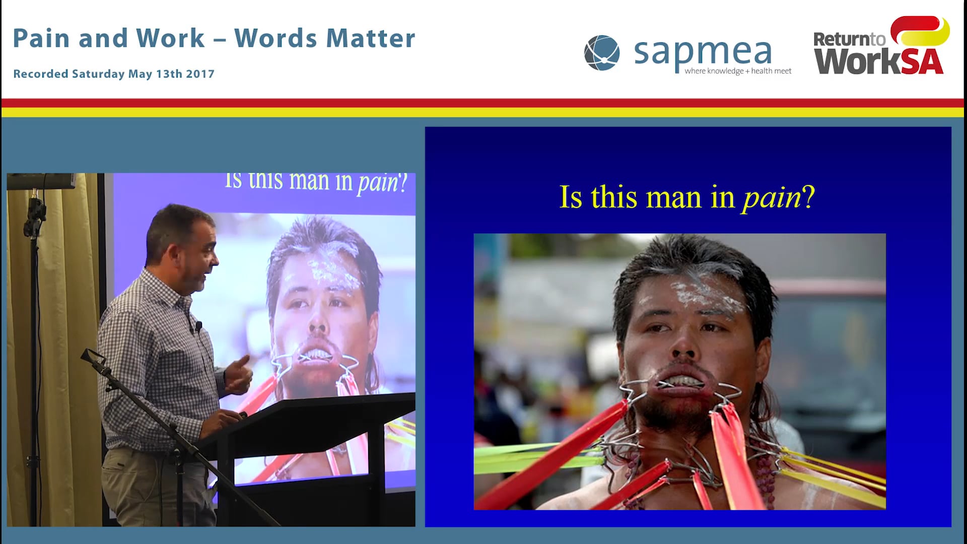 Occupational injury Thoughts from a pain specialist Dilip Kapur