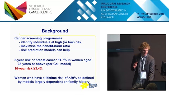 Predicting breast cancer incidence determining what information is important - Robert MacInnis