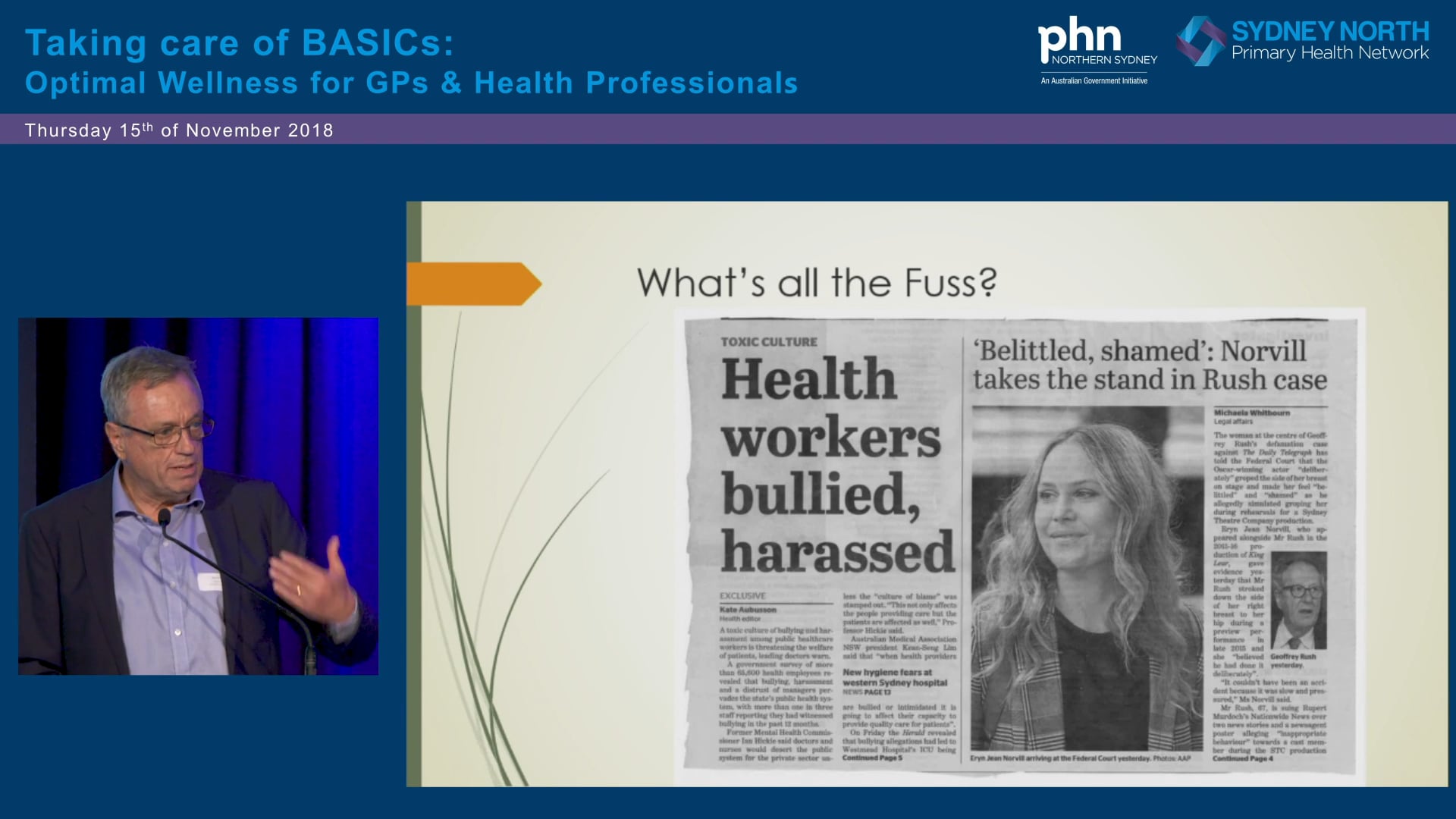 Optimal wellness for GPs and HCPs Taking care of basics Dr Simon Wilcock