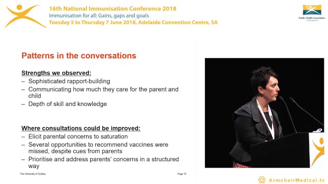 Supporting communication with vaccine...