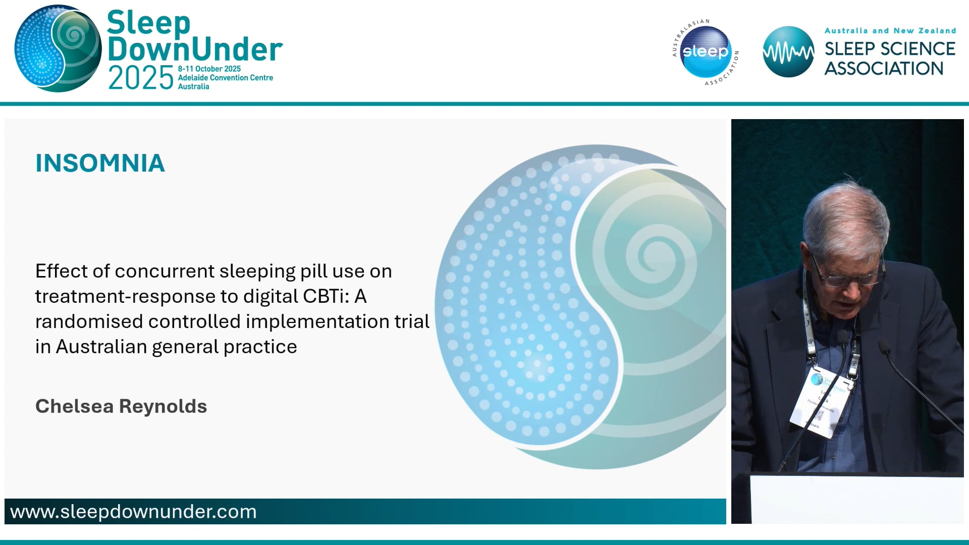 Effect of concurrent sleeping pill use on treatment-response to digital CBTi A randomised controlled implementation trial in Australian general practice Dr Chelsea Reynolds