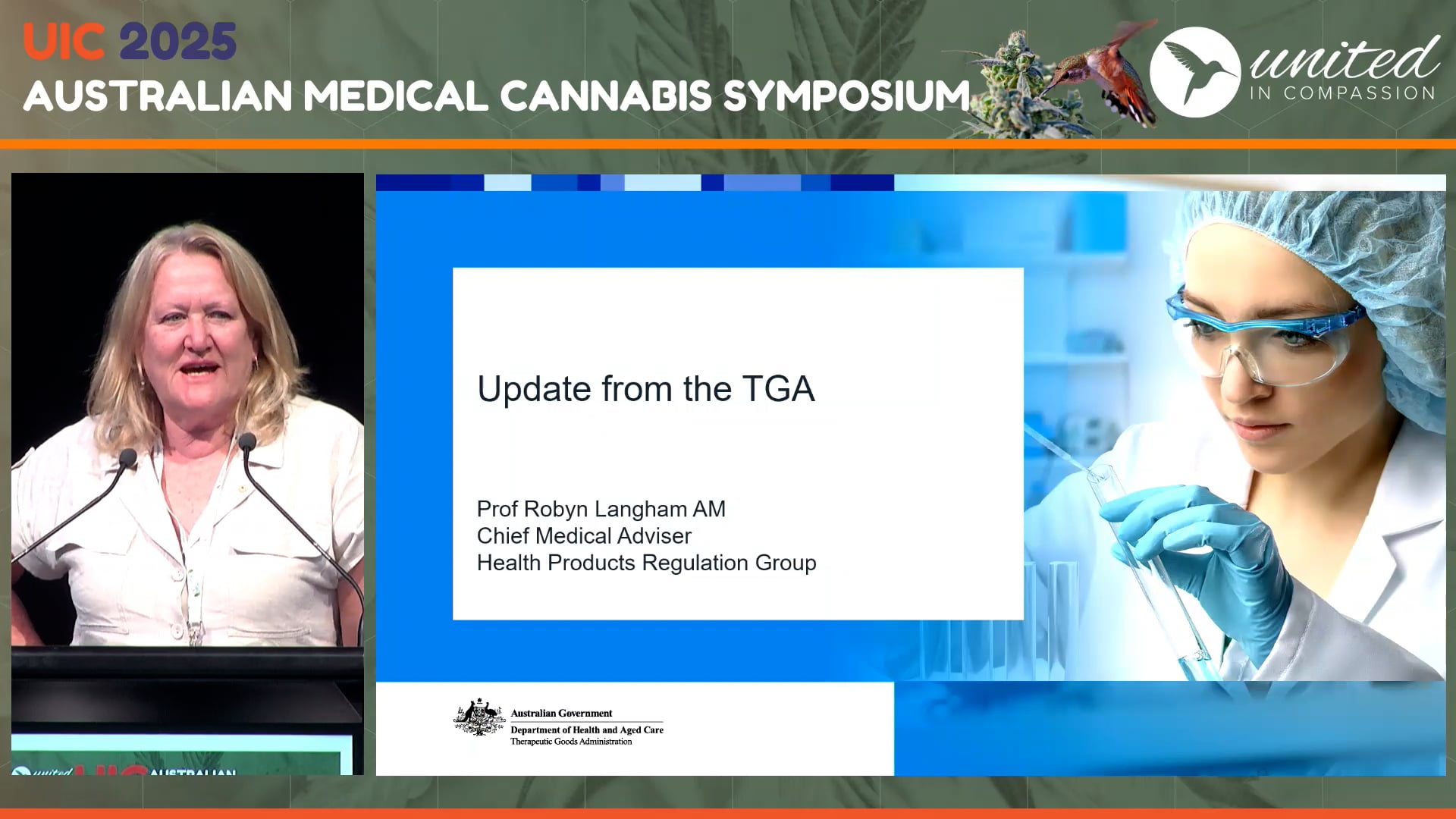 Update from the TGA Prof Robyn Langham