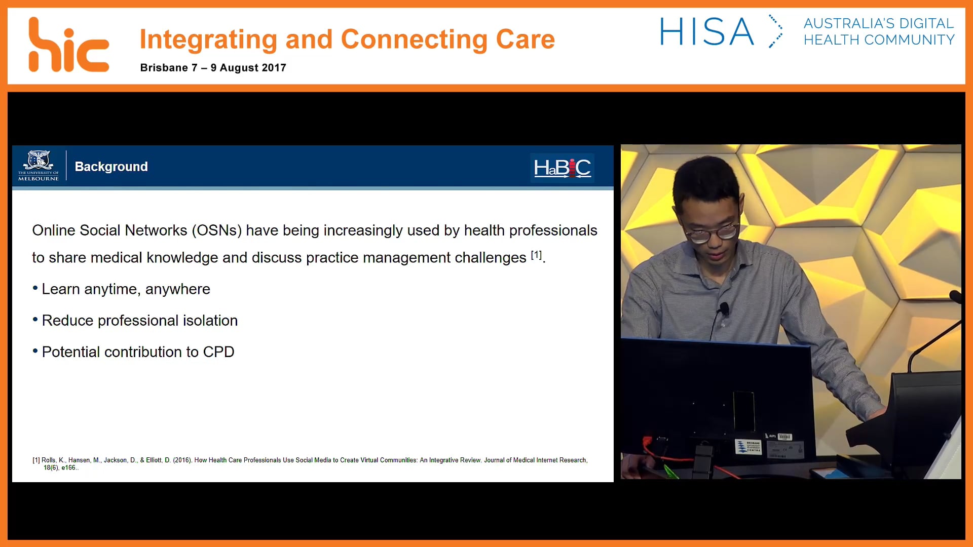 Understanding health professionals’ informal learning in online social networks A crosssectional survey Xin Li