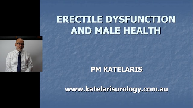 Managing Sexual Dysfunction in Men with Diabetes Dr Phillip Katelaris