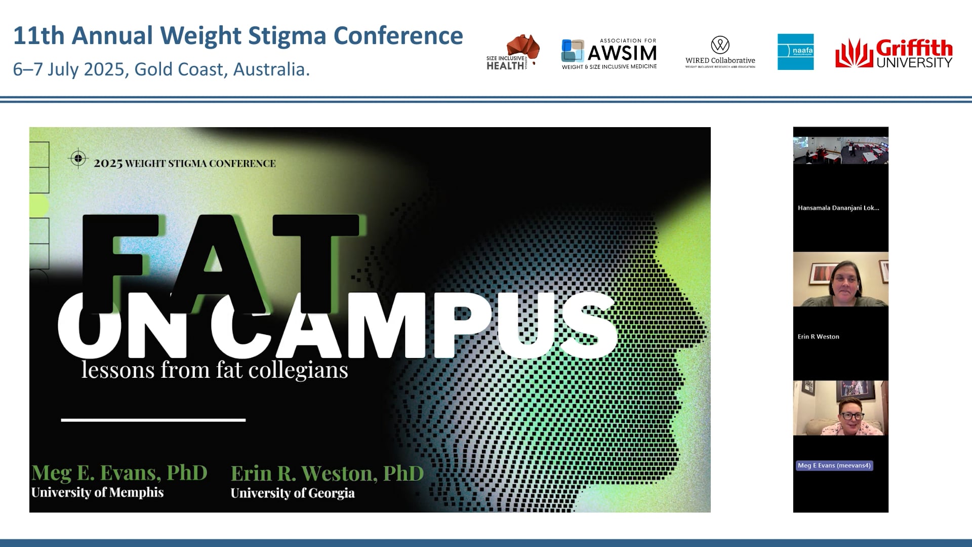 Fat on campus Lessons from fat collegians, Meg Evans, Erin Weston