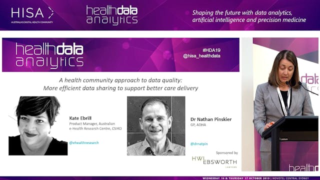 A health community approach to data q...