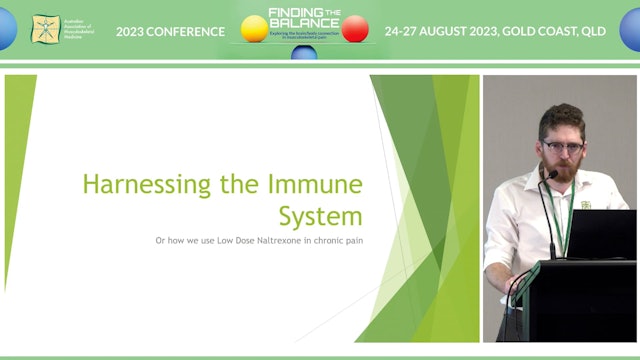 Harnessing the immune system in managing chronic pain Dr Rob Illingworth