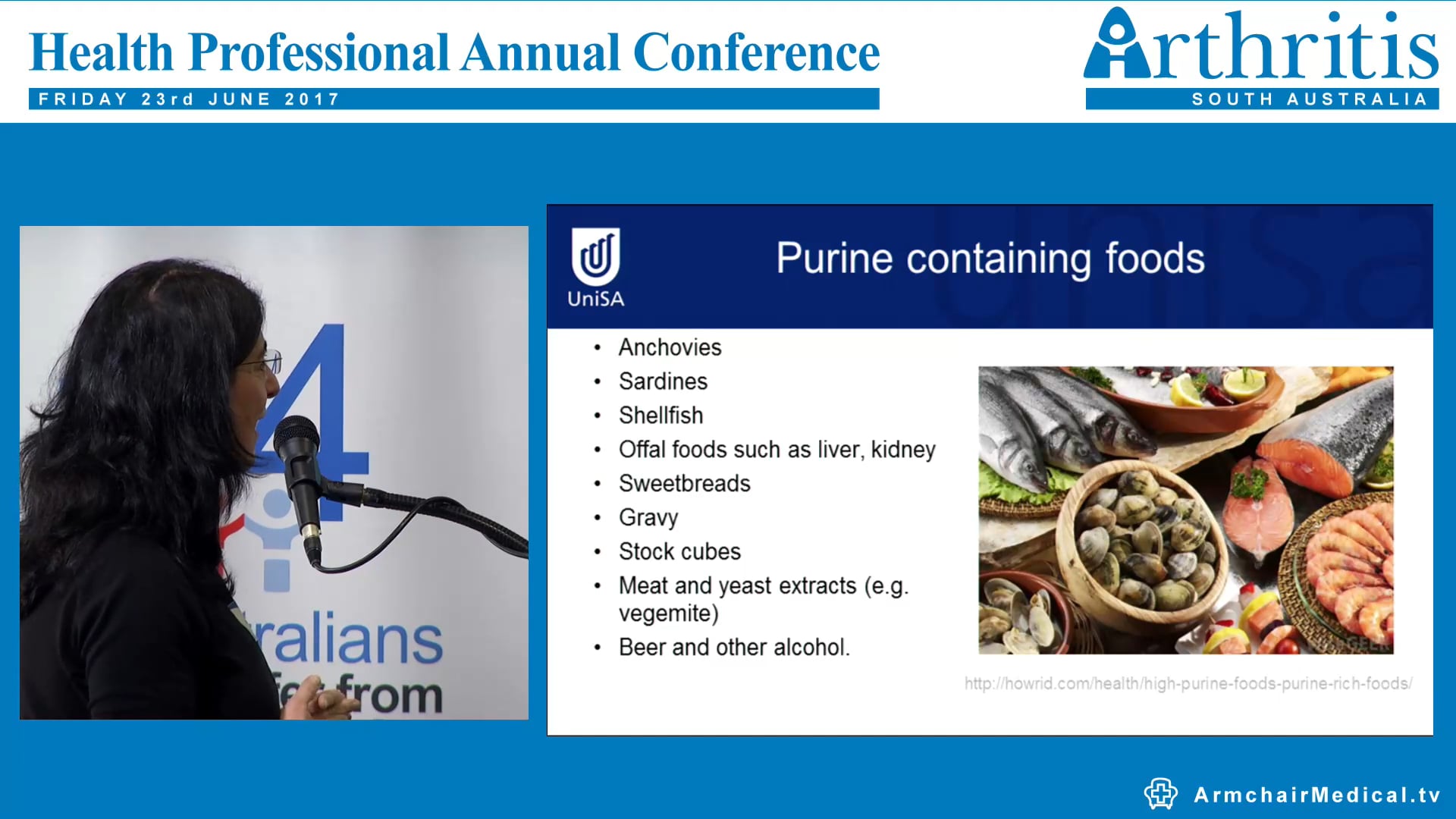 Gout - the role of diet and nutrition Dr Evangeline Mantzioris Dietician