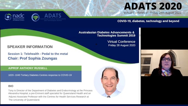 Tertiary Diabetes Centres response to COVID-19 Assoc Prof Anthony Russell