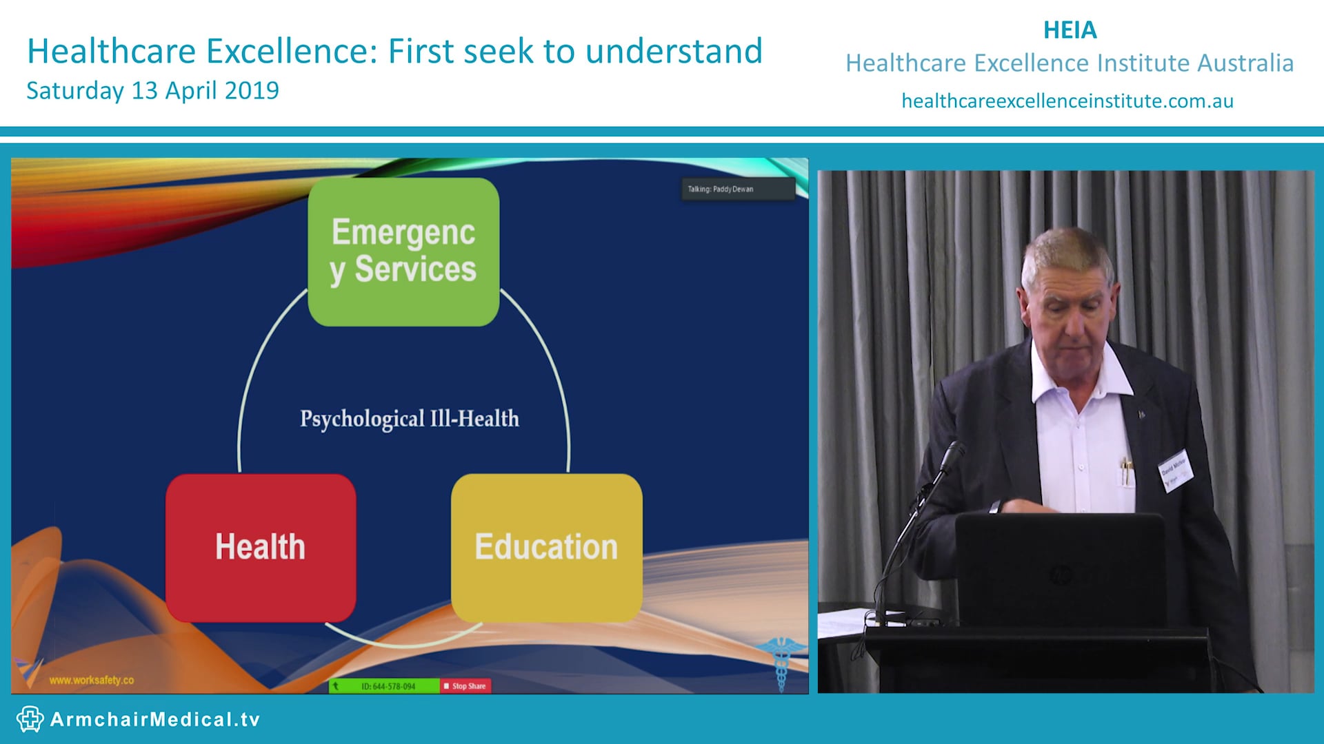 Work safety in healthcare - Caring for the care givers David McIvor OH&S