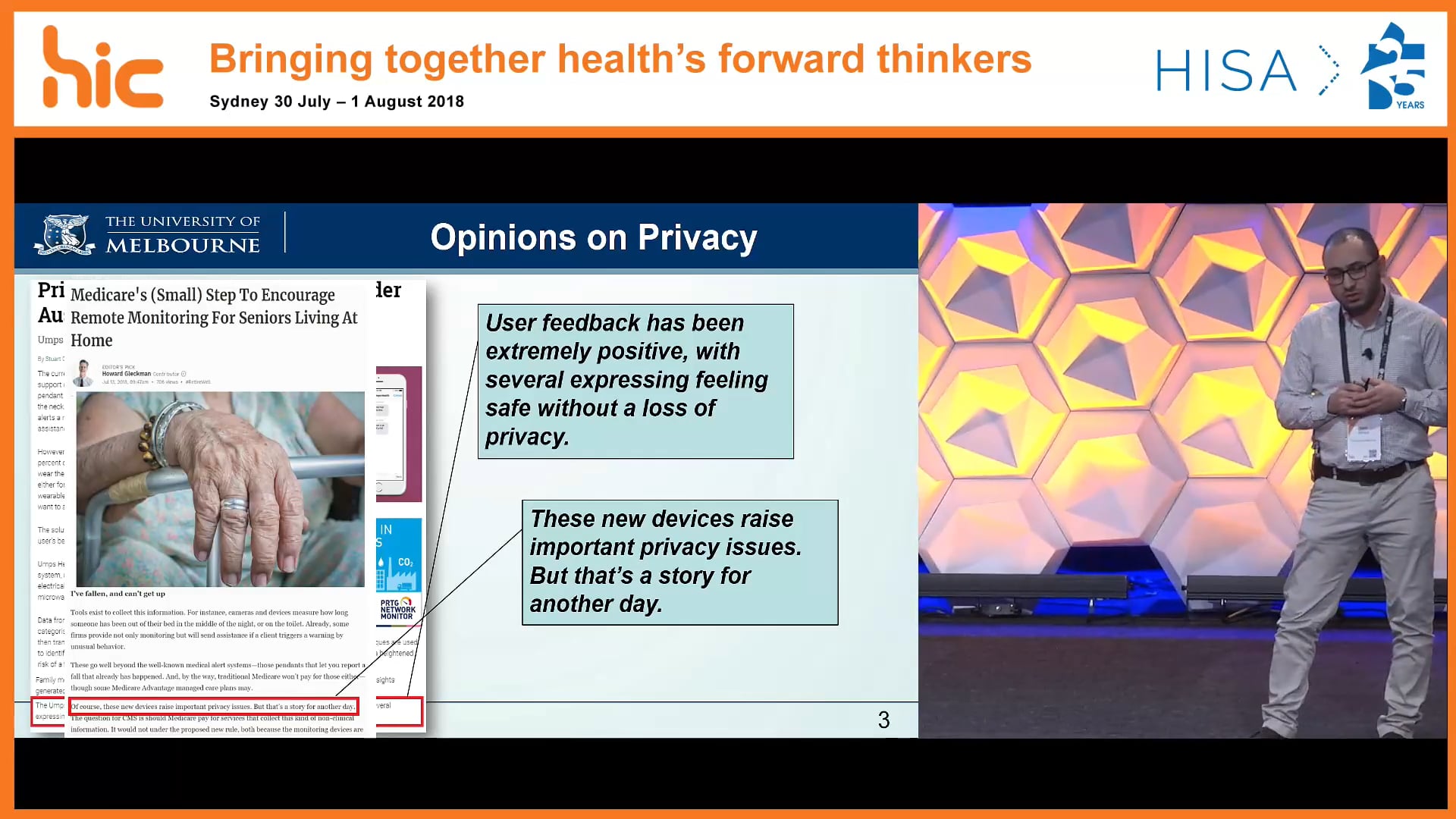 Privacy and the Internet of Things (IoT) monitoring solutions for older adults A review Sami Alkhatib The University of Melbourne
