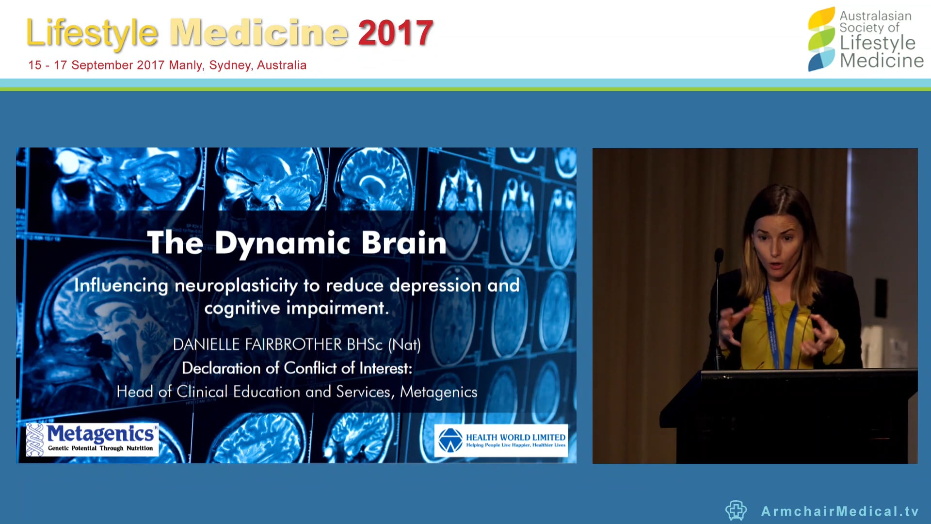 The Dynamic Brain Influencing neuroplasticity to reduce depression and cognitive impairment Danielle Fairbrother