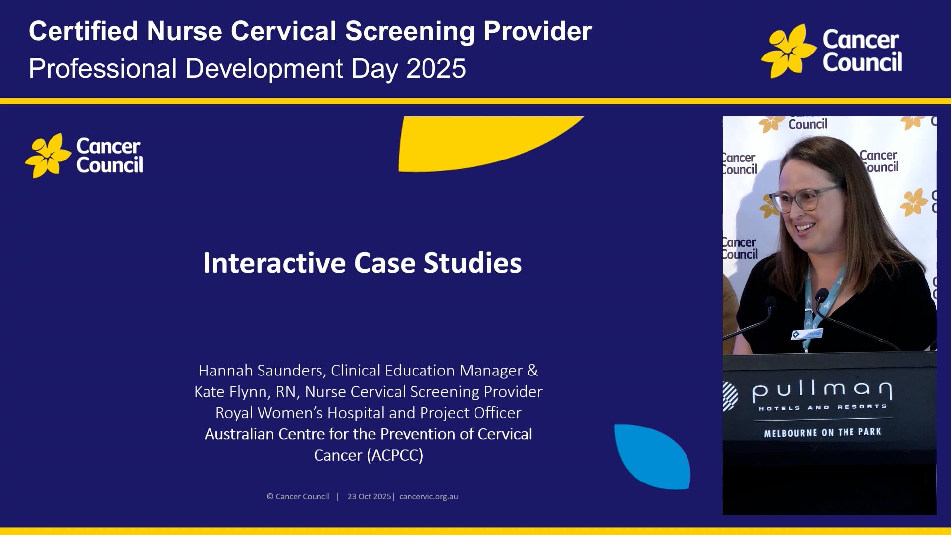 Interactive case studies Hysterectomy, intermediate risk pathway, post menopausal preparing for LBC, immunodeficient Hannah Saunders, Kate Flynn