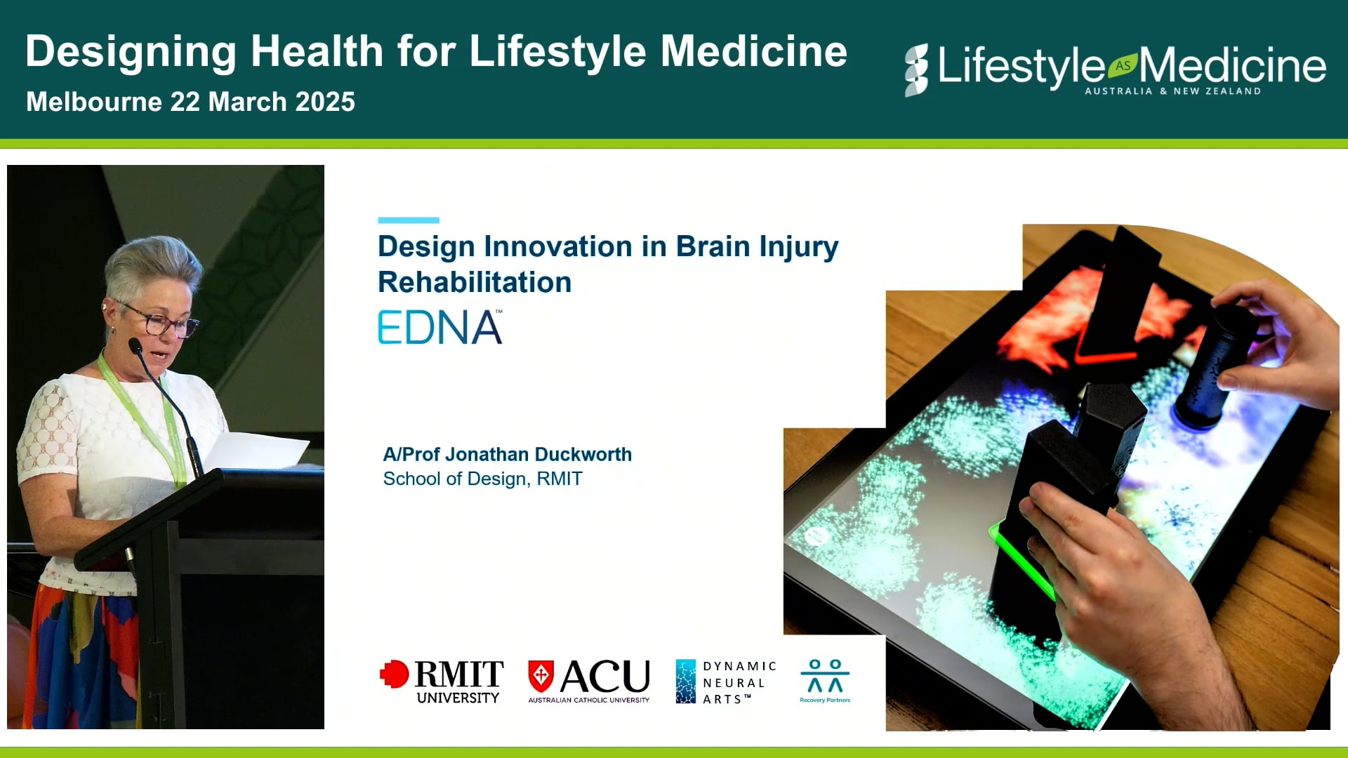 Design Innovation in Brain Injury Rehabilitation Associate Professor Jonathan Duckworth