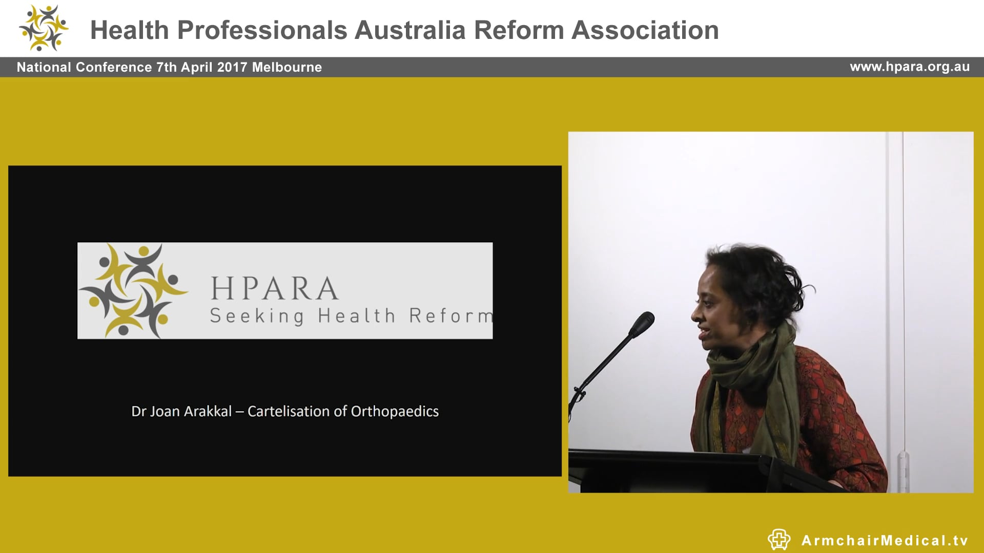 Cartelisation in orthopaedics Joan Arakkal