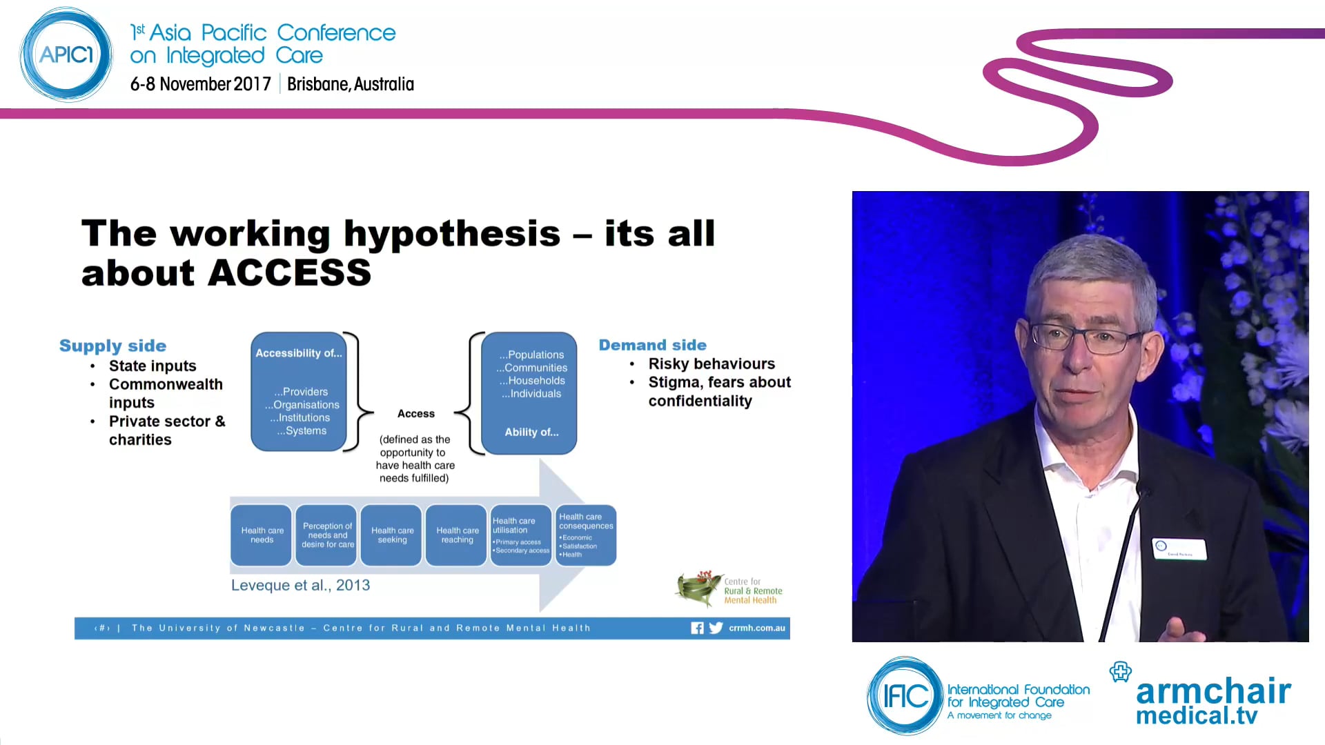 Similar prevalence, disappointing outcomes Can integrated care make a difference for rural populations Prof David Perkins