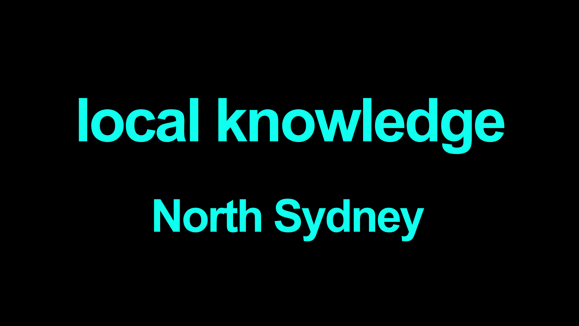 Local Knowledge North Sydney