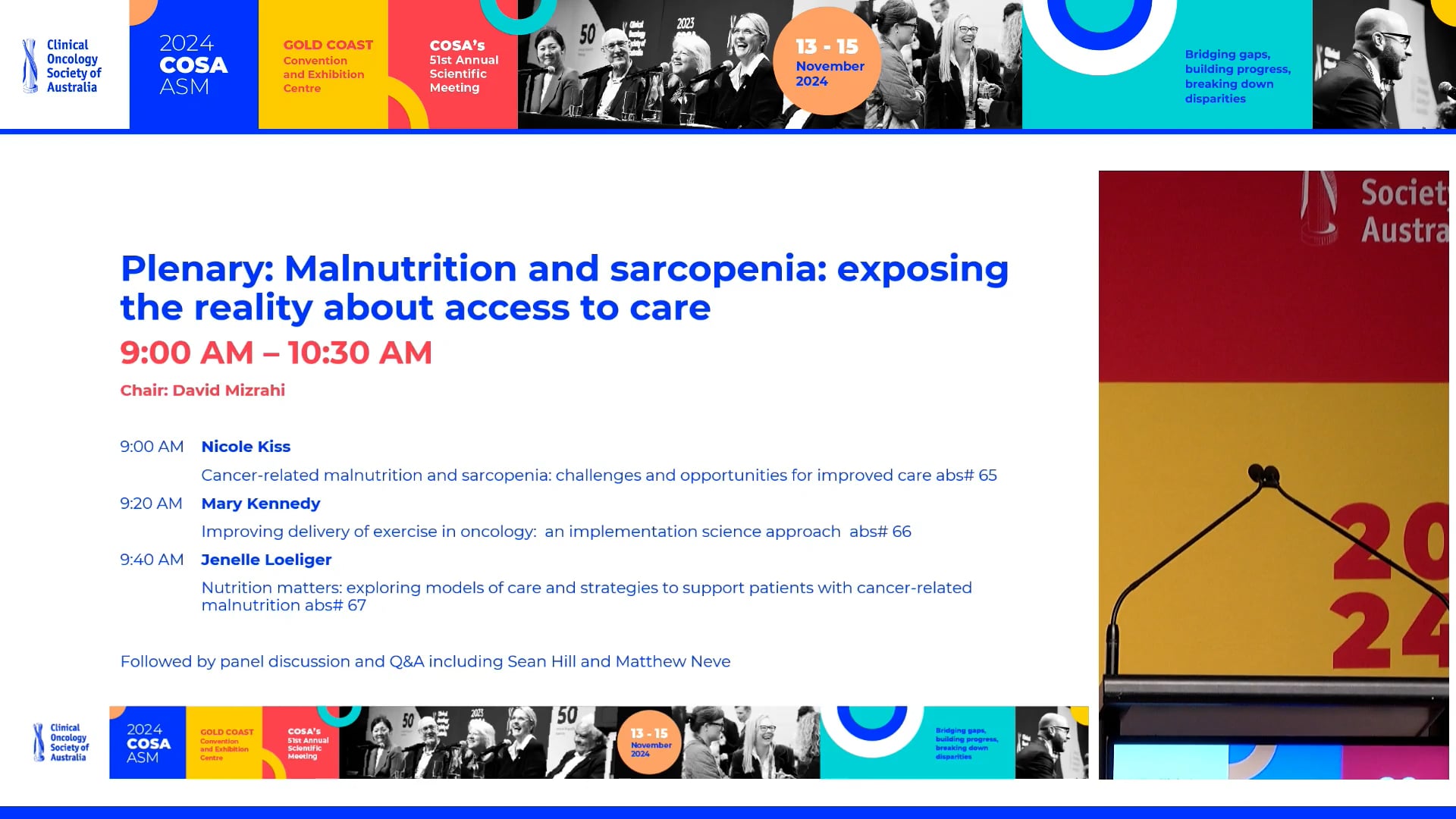 Nutrition matters exploring models of care and strategies to support patients with cancer-related malnutrition Jenelle Loeliger