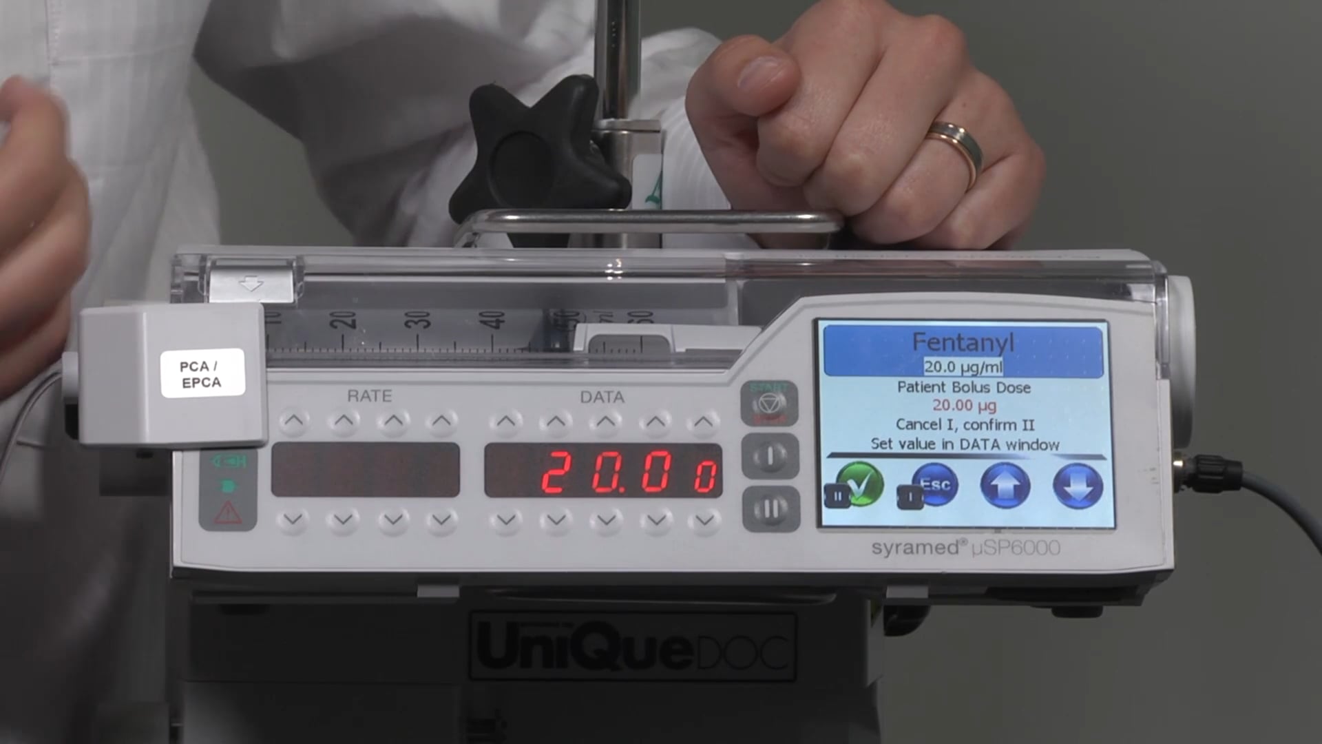 Syramed µSP6000 Chroma PCA EPCA (Patient Controlled Analgesia)