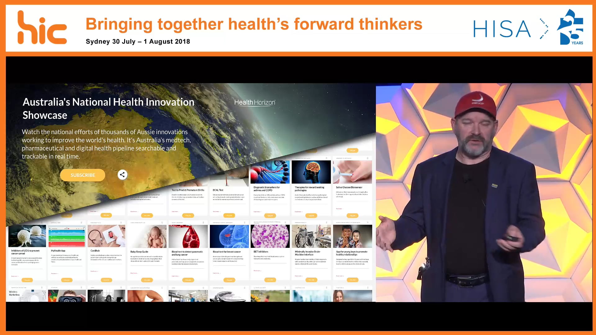 Tracking the progress of digital health innovations in real-time The Australian National Health Innovation Showcase Marcus Dawe